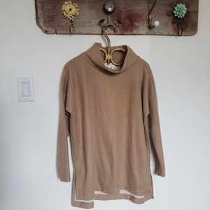 Anthropologie Soft Cowl Sweater in Tan / Camel